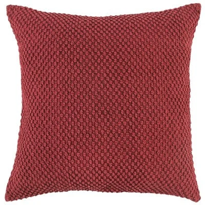 Hypoallergenic Pillows for Allergy SufferersNew - 20"x20" Oversize Vintage Square Throw Pillow Cover Burgundy - Rizzy Home Hypoallergenic Pillows for Allergy SufferersNew - 20"x20" Oversize Vintage Square Throw Pillow Cover Burgundy - Rizzy Home