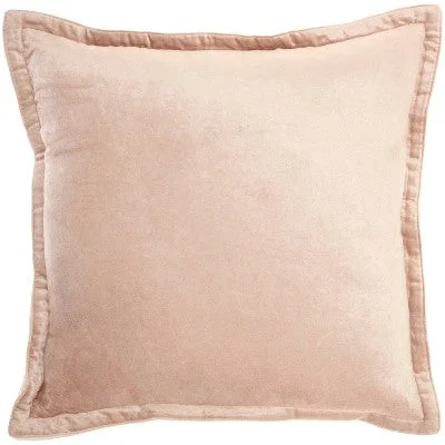 Back Support Pillows for Office ChairsNew - 20"x20" Oversize Sofia Solid Velvet Flange Square Throw Pillow Blush - Mina Victory Back Support Pillows for Office ChairsNew - 20"x20" Oversize Sofia Solid Velvet Flange Square Throw Pillow Blush - Mina Victory
