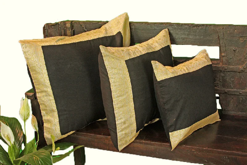 Firm Pillows for Side SleepersBlack Art Silk Pillow Cover