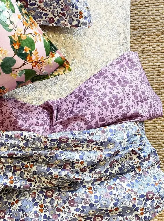 Fitted Sheets with Reinforced Corners for Long - Lasting UseFitted Sheet Made With Liberty Fabric CAPEL TAUPE Fitted Sheets with Reinforced Corners for Long - Lasting UseFitted Sheet Made With Liberty Fabric CAPEL TAUPE