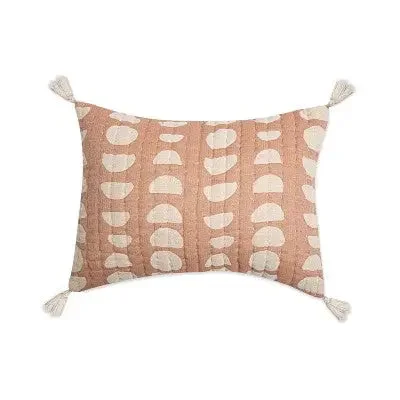 Round Pillows for Boho-Style InteriorsCrane Baby Muslin Jacquard Throw Pillow - Copper Moon Round Pillows for Boho-Style InteriorsCrane Baby Muslin Jacquard Throw Pillow - Copper Moon