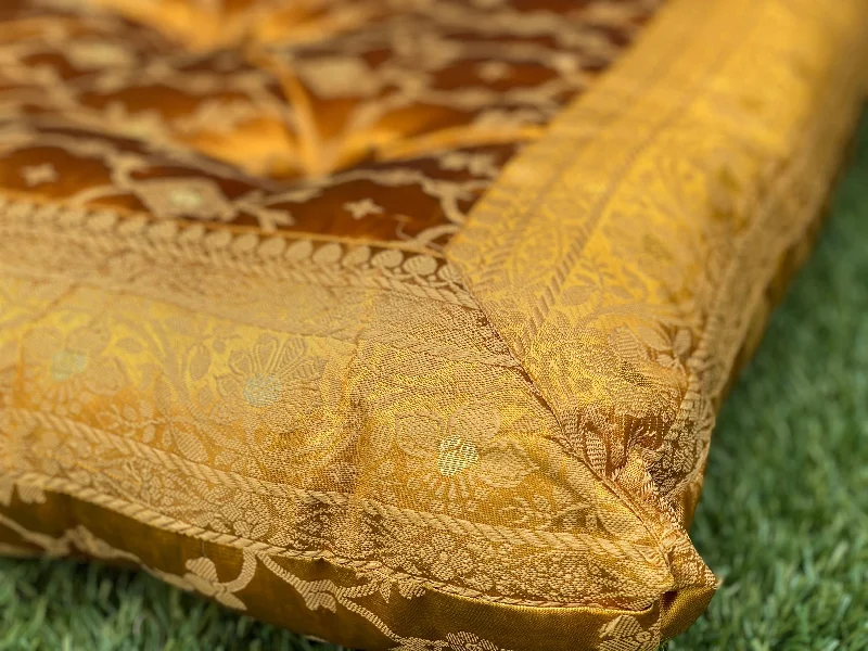 Hypoallergenic Pillows for Allergy SufferersGold Kela Meditation Tufted Cushion