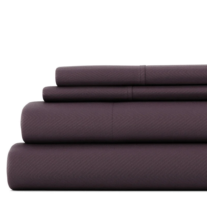 Thermal - Regulating Bamboo Sheets for All - Season ComfortChevron Embossed Sheets Ultra Soft Microfiber Bedding Set Thermal - Regulating Bamboo Sheets for All - Season ComfortChevron Embossed Sheets Ultra Soft Microfiber Bedding Set