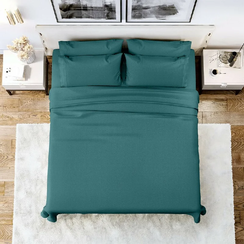 Twin - Size Sheet Sets with a Pillow Protector6 Piece Sheet Set 1800 Series Egyptian Deep Pocket Twin XL Teal Twin - Size Sheet Sets with a Pillow Protector6 Piece Sheet Set 1800 Series Egyptian Deep Pocket Twin XL Teal