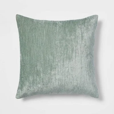 Feather Pillows for a Luxurious SleepOpen Box Oversized Velvet Rib Textured Square Throw Pillow Green - Threshold Feather Pillows for a Luxurious SleepOpen Box Oversized Velvet Rib Textured Square Throw Pillow Green - Threshold