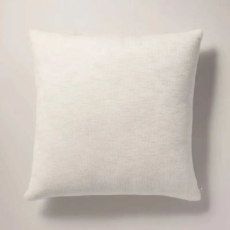 Velvet Pillows for a Touch of Elegance26"x26" Gauze Texture Euro Bed Pillow Taupe/Natural - Hearth & Hand with Magnolia Velvet Pillows for a Touch of Elegance26"x26" Gauze Texture Euro Bed Pillow Taupe/Natural - Hearth & Hand with Magnolia