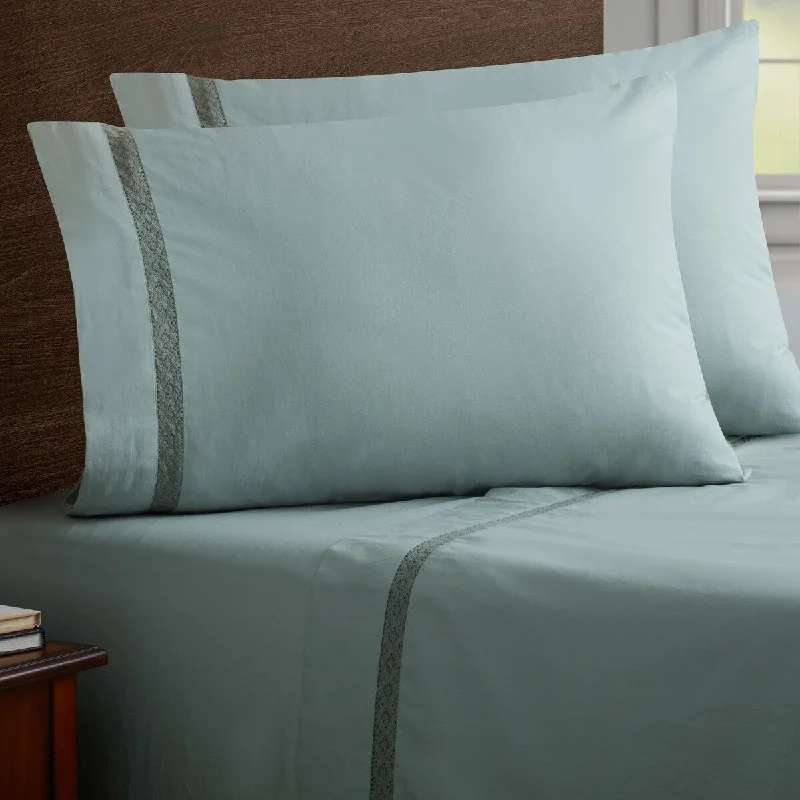 Linen - Cotton Blend Sheets for a Natural and Versatile OptionSoft Wash Vintage Crochet Lace 2PC Pillowcase Set-STD/QUEEN Linen - Cotton Blend Sheets for a Natural and Versatile OptionSoft Wash Vintage Crochet Lace 2PC Pillowcase Set-STD/QUEEN
