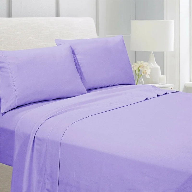 Twin - Size Sheet Sets with a Pillow ProtectorEgyptian Comfort 1800 Count 4 Piece Bed Sheet Set King Lavender Twin - Size Sheet Sets with a Pillow ProtectorEgyptian Comfort 1800 Count 4 Piece Bed Sheet Set King Lavender