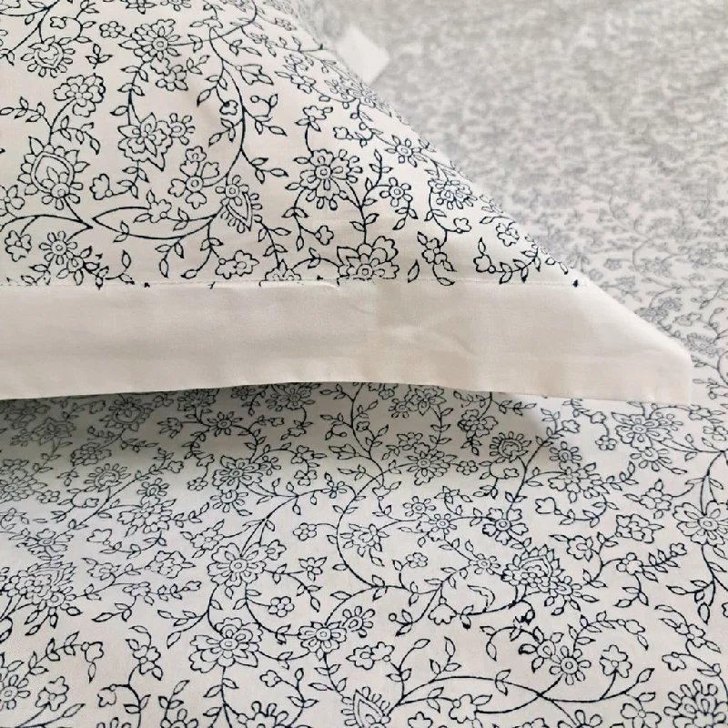 Wrinkle - Free Polyester Sheets for a Low - Maintenance BedBed Sheet Hand Block Printed "Forest" Wrinkle - Free Polyester Sheets for a Low - Maintenance BedBed Sheet Hand Block Printed "Forest"