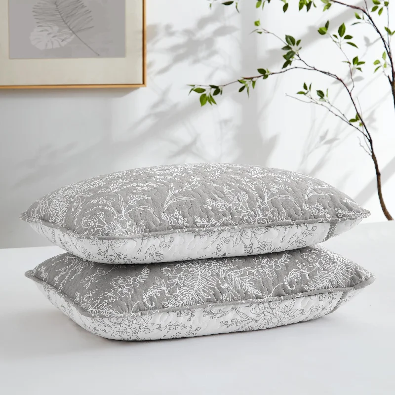 Round Pillows for Boho-Style InteriorsWinter Brush Quilted Shams