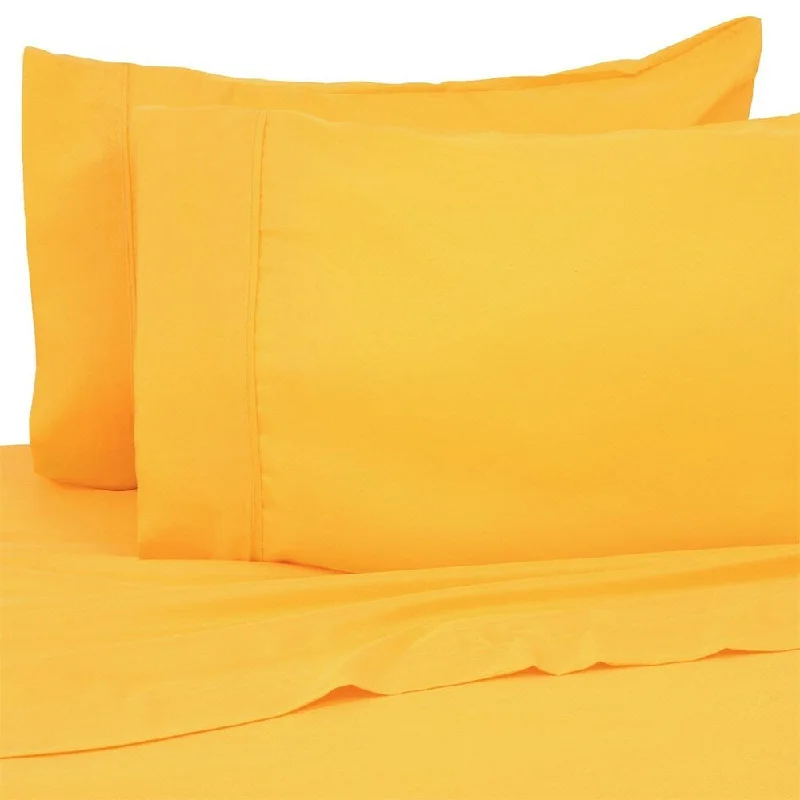 Polyester - Cotton Blend Sheets for Durability and ComfortSuper Bright 4 Piece Deep Pocket Hypoallerge Full Bright Yellow Polyester - Cotton Blend Sheets for Durability and ComfortSuper Bright 4 Piece Deep Pocket Hypoallerge Full Bright Yellow