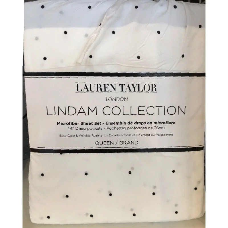 Sheet Sets with Multiple Pillowcase OptionsLauren Taylor - White Polka Dot MF Sheet Set Sheet Sets with Multiple Pillowcase OptionsLauren Taylor - White Polka Dot MF Sheet Set