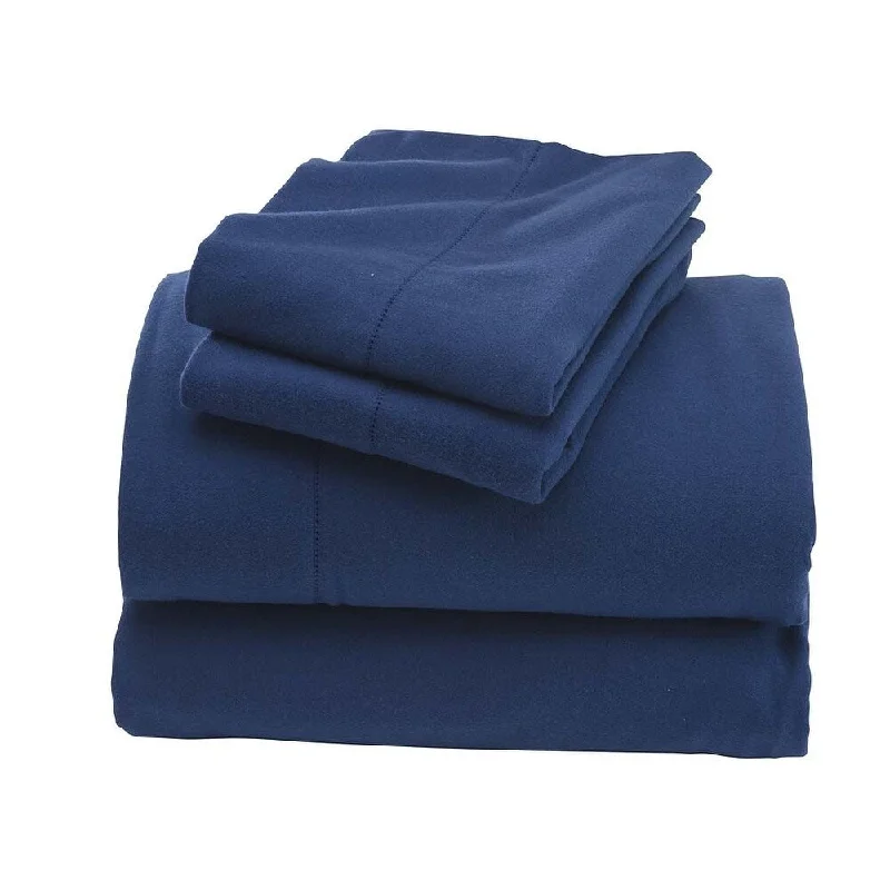 Wrinkle - Free Polyester Sheets for a Low - Maintenance BedTwin Signature Flannel Hemstitch Sheet Set - Vintage Blue Wrinkle - Free Polyester Sheets for a Low - Maintenance BedTwin Signature Flannel Hemstitch Sheet Set - Vintage Blue