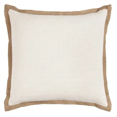 Decorative Pillows for Living Room MakeoverNew - 22"x22" Oversize Poly Filled Solid Square Throw Pillow Light Beige - Rizzy Home Decorative Pillows for Living Room MakeoverNew - 22"x22" Oversize Poly Filled Solid Square Throw Pillow Light Beige - Rizzy Home