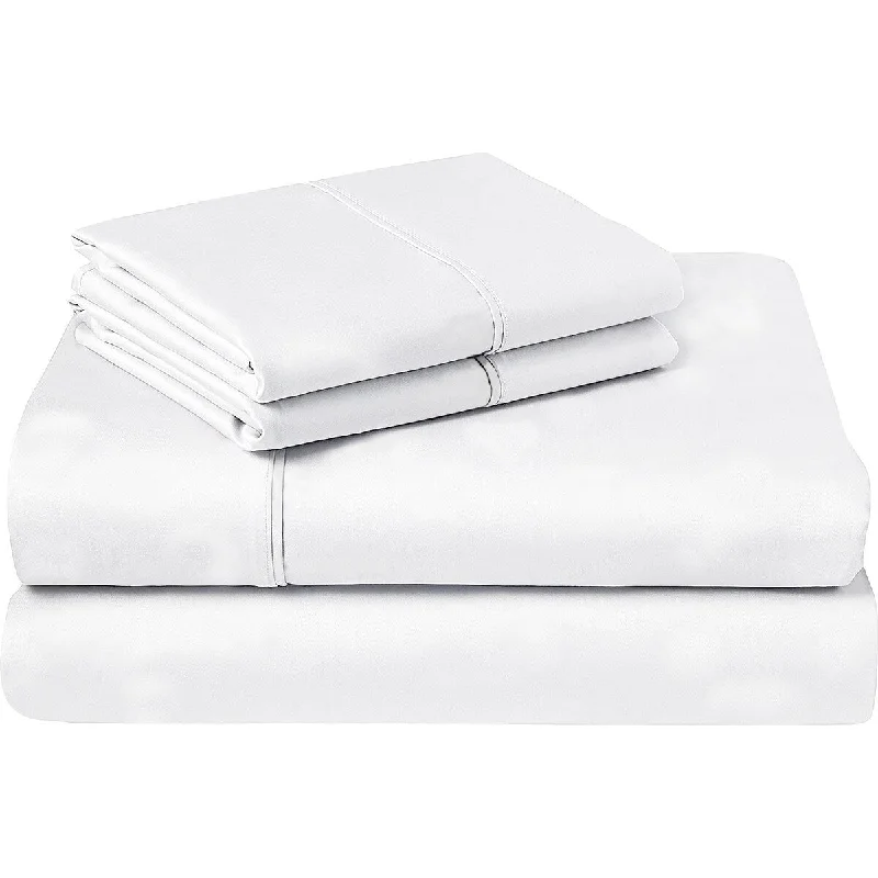 Rayon - Cotton Sheets for a Breathable and Soft BlendBreathable 300 TC Combed Cotton Sateen Easy FIt Sheet Set