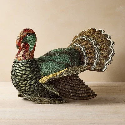 Orthopedic Pillows for Back Pain ReliefNew - 16"x15" Beaded Turkey Novelty Plush Pillow - John Derian Orthopedic Pillows for Back Pain ReliefNew - 16"x15" Beaded Turkey Novelty Plush Pillow - John Derian