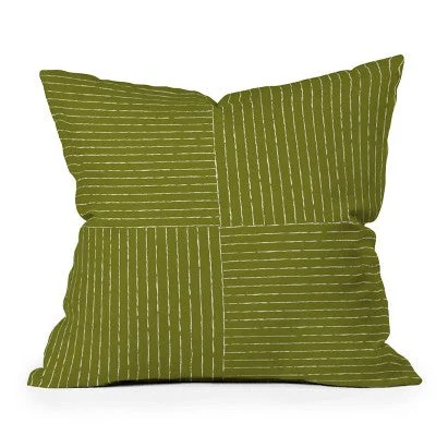 Lumbar Support Pillows for Car SeatsNew - 16"x16" Summer Sun Home Art Line Square Throw Pillow Green - Deny Designs Lumbar Support Pillows for Car SeatsNew - 16"x16" Summer Sun Home Art Line Square Throw Pillow Green - Deny Designs