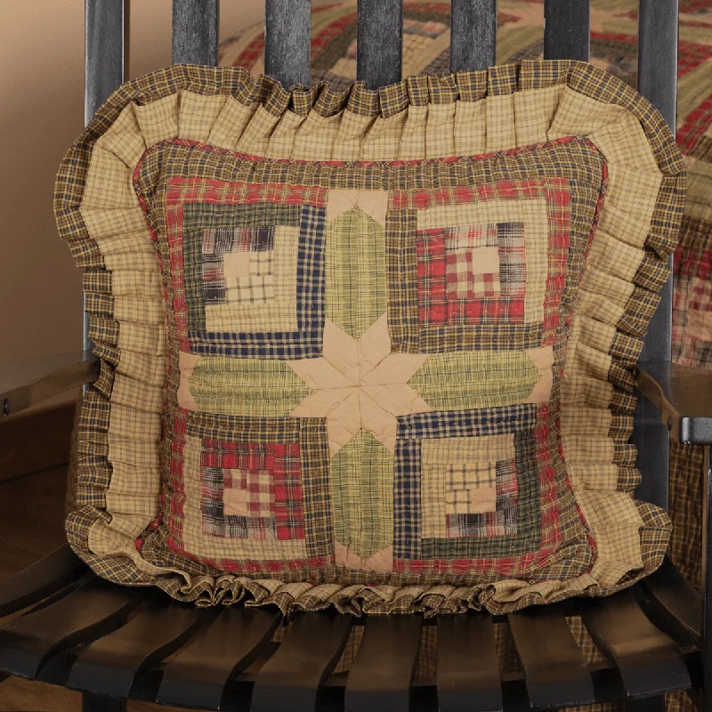 Adjustable Pillows for Customized ComfortTea Cabin Quilted Toss Pillow