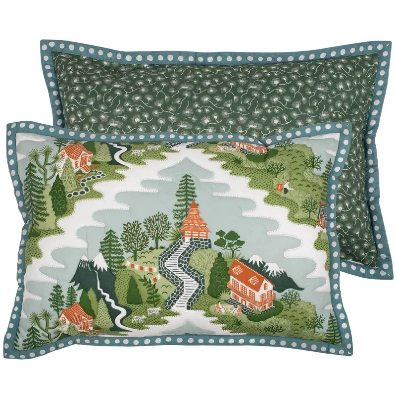 Firm Pillows for Side SleepersMountain Zig Zag Quilted Cushion Cover
