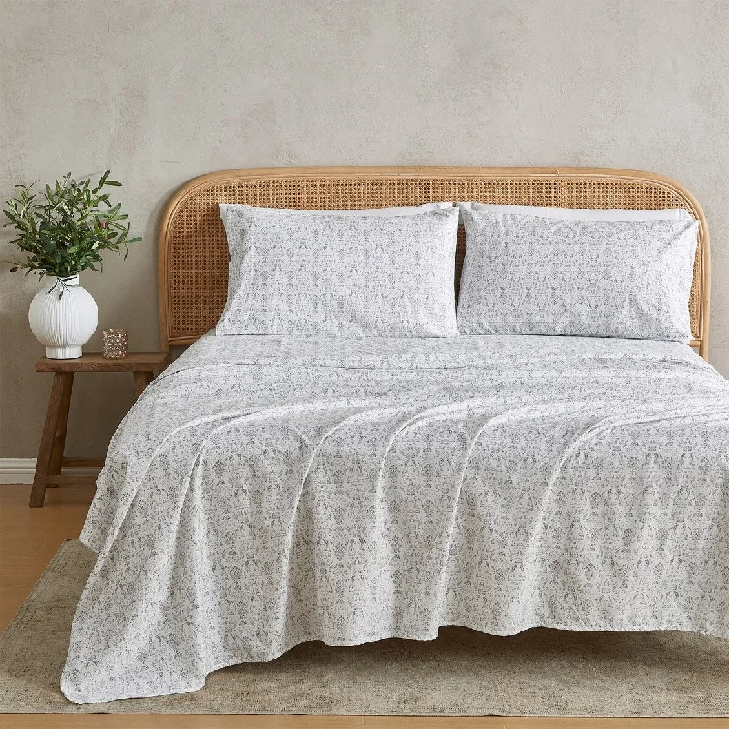 Jersey - Knit Sheets for a Comfortable and Casual BedPatina Vie Maison Brushed Microfiber Floral Bloom Sheet Set Jersey - Knit Sheets for a Comfortable and Casual BedPatina Vie Maison Brushed Microfiber Floral Bloom Sheet Set