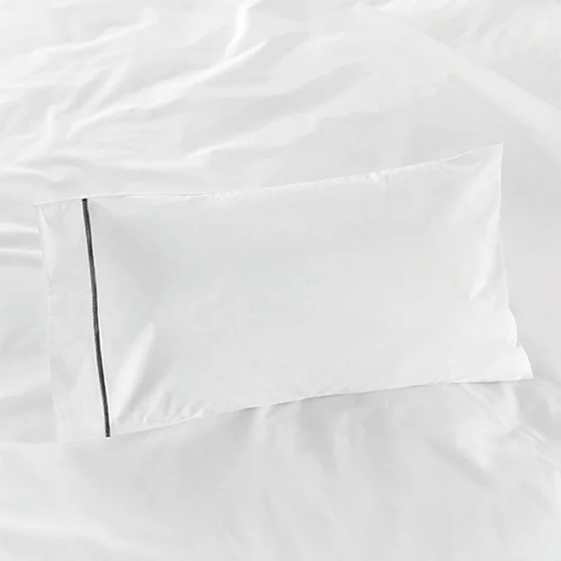 Silk Pillows for Smooth Skin and HairEgyptian Cotton Travel Pillowcase White & Charcoal Silk Pillows for Smooth Skin and HairEgyptian Cotton Travel Pillowcase White & Charcoal