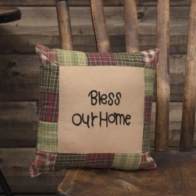 Feather Pillows for a Luxurious SleepTea Cabin "Bless Our Home" Pillow