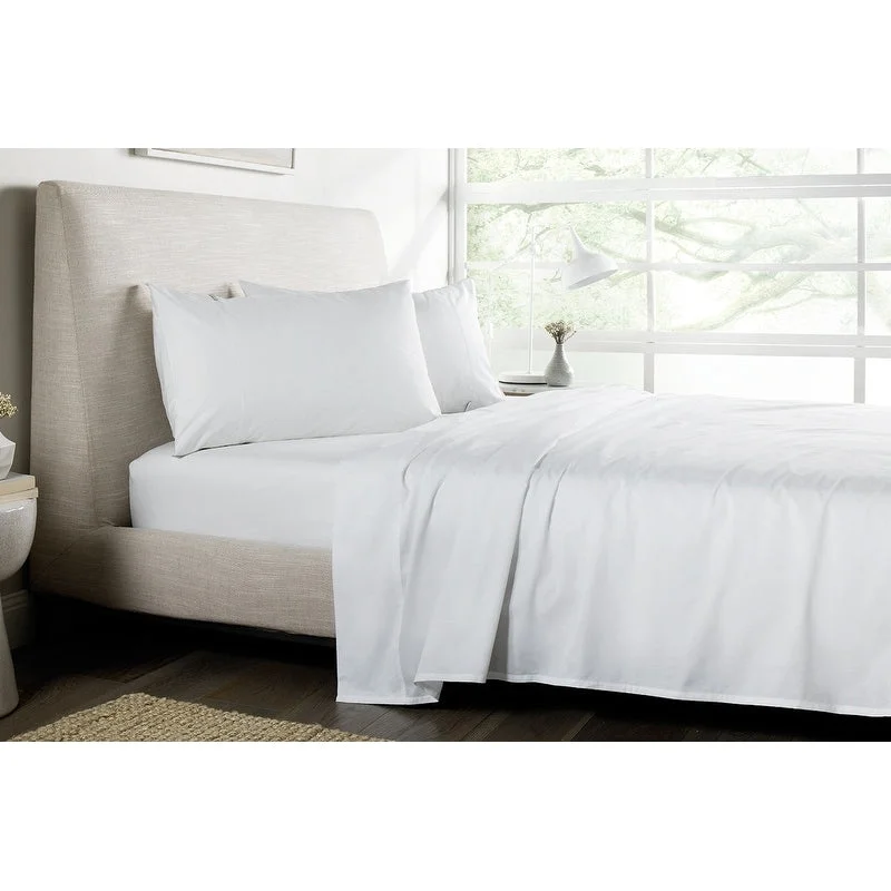 Wrinkle - Free Polyester Sheets for a Low - Maintenance BedPortland Place 500 TC Anti-Microbial Combed Cotton Sheet Sets Wrinkle - Free Polyester Sheets for a Low - Maintenance BedPortland Place 500 TC Anti-Microbial Combed Cotton Sheet Sets