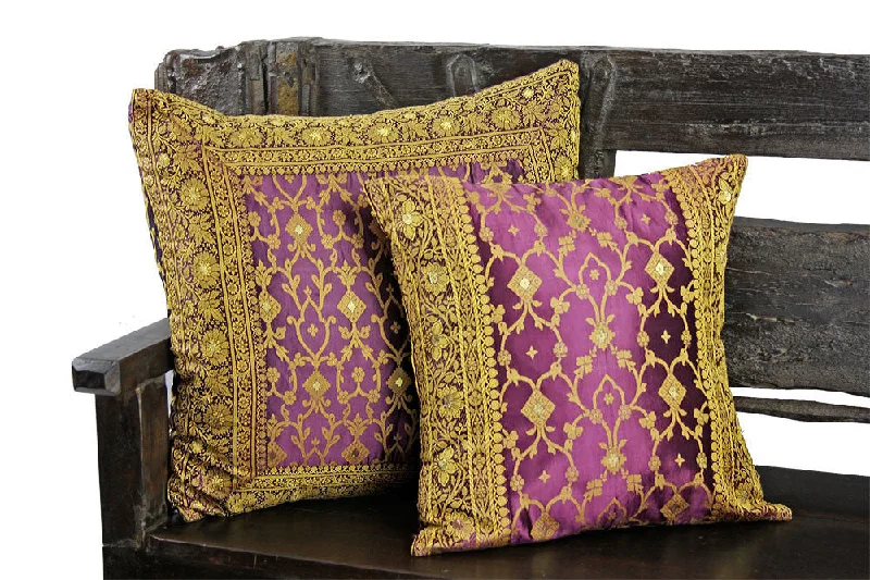 Memory Foam Pillows for Neck SupportIndian pillows Cover Eggplant Kela Sari