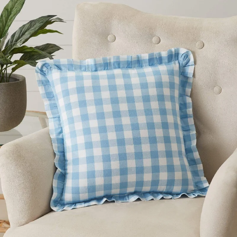 Soft and Fluffy Pillows for Bedroom ComfortAnnie Buffalo Blue Check Pillow