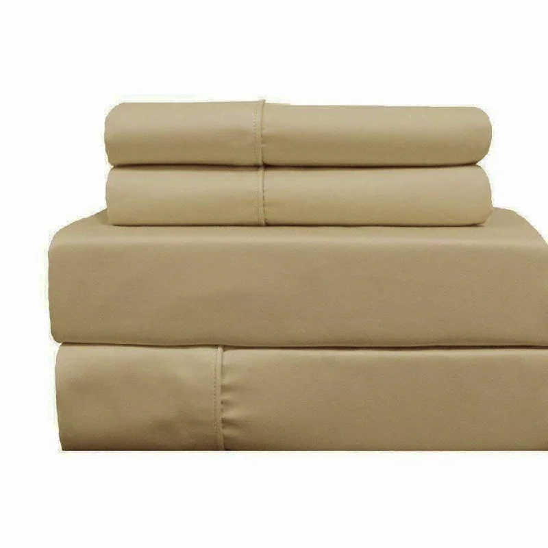 Quilted Cotton Sheets for a Warm and Inviting Bed400 Thread Count Linens 4-Piece Set 100% Cotton Queen Bed Sheet Beige Quilted Cotton Sheets for a Warm and Inviting Bed400 Thread Count Linens 4-Piece Set 100% Cotton Queen Bed Sheet Beige
