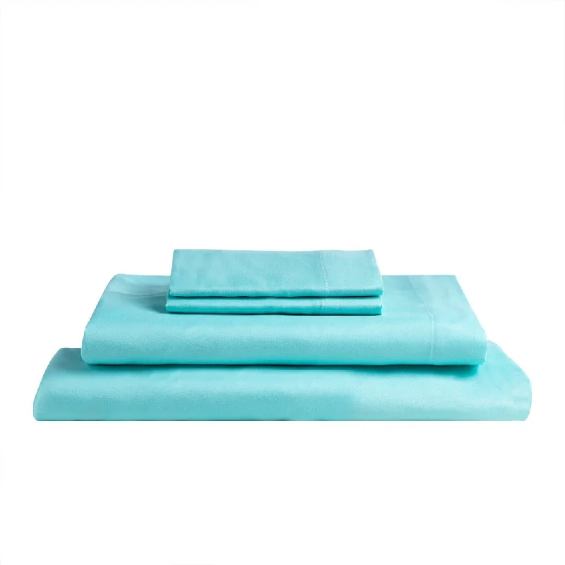 Twin - Size Sheet Sets with a Pillow ProtectorSoft & Cozy Brushed 3Pc 75Gsm Sheet Set Aruba Blue Queen Twin - Size Sheet Sets with a Pillow ProtectorSoft & Cozy Brushed 3Pc 75Gsm Sheet Set Aruba Blue Queen