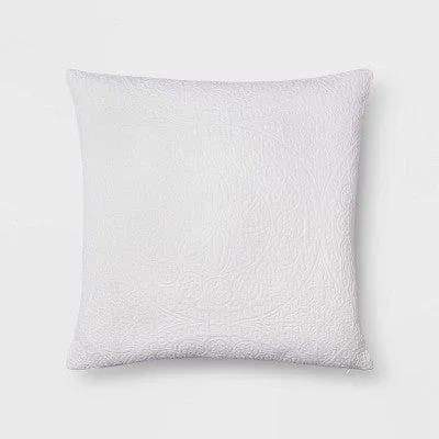Down Alternative Pillows for Ethical ChoicesNew - Euro Matelasse Medallion Sham White - Threshold Down Alternative Pillows for Ethical ChoicesNew - Euro Matelasse Medallion Sham White - Threshold