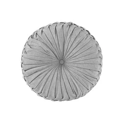 Cotton Pillows for Natural ComfortOpen Box - 22" Oversize Lorissa Poly Chenille Round Floor Pillow Gray Cotton Pillows for Natural ComfortOpen Box - 22" Oversize Lorissa Poly Chenille Round Floor Pillow Gray