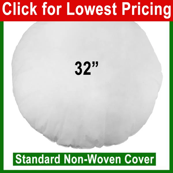 Orthopedic Pillows for Back Pain ReliefRound Pillow Form 32" Round (Polyester Fill)