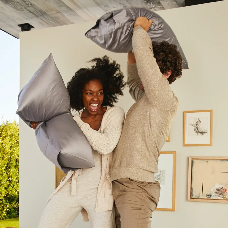 Plush Pillows for a Cozy BedOrganic Cotton Pillowcase Set