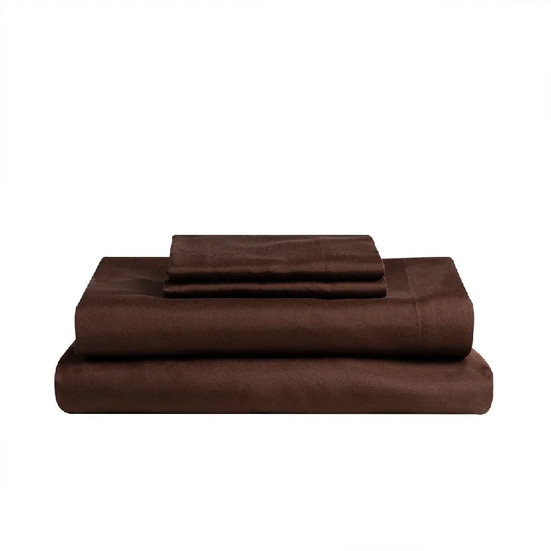 Thermal - Regulating Bamboo Sheets for All - Season ComfortSoft & Cozy Brushed 3Pc 75Gsm Sheet Set Potting Soil Twin Thermal - Regulating Bamboo Sheets for All - Season ComfortSoft & Cozy Brushed 3Pc 75Gsm Sheet Set Potting Soil Twin