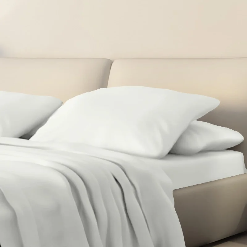 Polyester - Cotton Blend Sheets for Durability and ComfortPortland Place - 450 Thread Count White Twin, Rayon from Bamboo sheet sets Polyester - Cotton Blend Sheets for Durability and ComfortPortland Place - 450 Thread Count White Twin, Rayon from Bamboo sheet sets