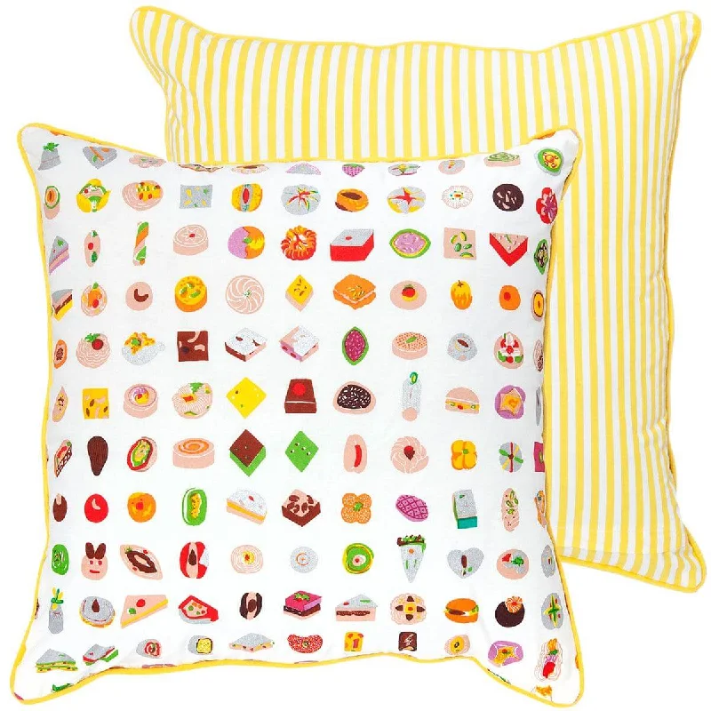 Cooling Pillows for Hot SleepersYellow Mithai Cushion Cover