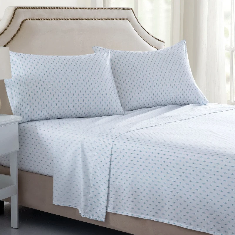 Organic Flannel Sheets for a Natural and Warm Sleep3 or 4-Piece Wrinkle-Resistant Printed Sheet Set, Geo Tiles Organic Flannel Sheets for a Natural and Warm Sleep3 or 4-Piece Wrinkle-Resistant Printed Sheet Set, Geo Tiles