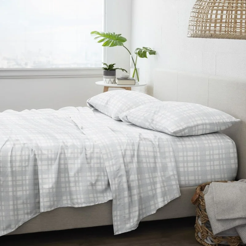 King - Size Sheet Sets with a Decorative Pillow SetBecky Cameron Premium Woven 4 Piece Flannel Bed Sheet Set King - Size Sheet Sets with a Decorative Pillow SetBecky Cameron Premium Woven 4 Piece Flannel Bed Sheet Set
