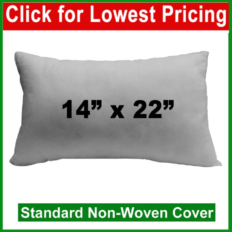 Back Support Pillows for Office ChairsPillow Form 14" x 22" (Polyester Fill) rectangular Back Support Pillows for Office ChairsPillow Form 14" x 22" (Polyester Fill) rectangular