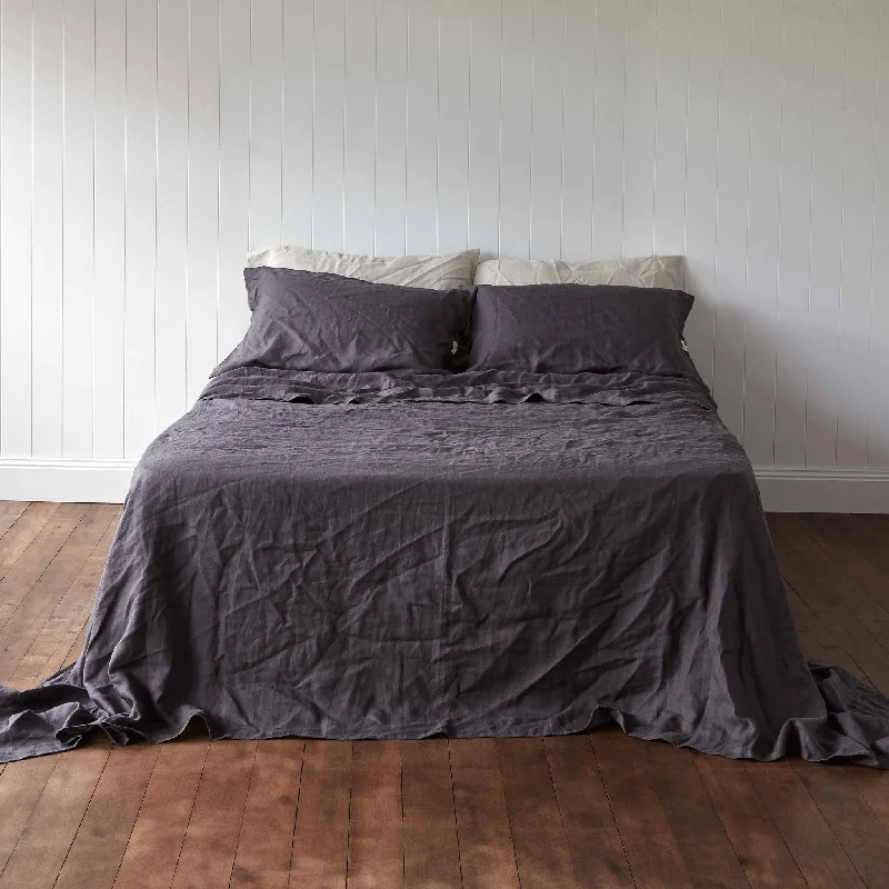 Rayon - Cotton Sheets for a Breathable and Soft BlendVolcanic Ash Flat Sheet