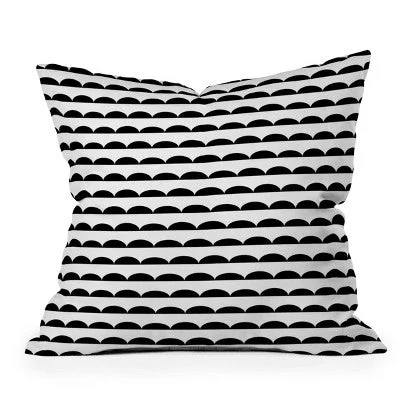 Memory Foam Pillows for Neck SupportNew - 16"x16" Striped Square Throw Pillow Black/White - Deny Designs Memory Foam Pillows for Neck SupportNew - 16"x16" Striped Square Throw Pillow Black/White - Deny Designs