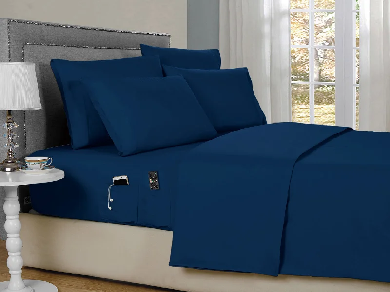 Moisture - Wicking Cotton Sheets for a Dry and Comfortable SleepKathy Ireland 6-Piece Smart Sheet Sets w/ Side Pocket Moisture - Wicking Cotton Sheets for a Dry and Comfortable SleepKathy Ireland 6-Piece Smart Sheet Sets w/ Side Pocket