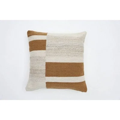 Plush Pillows for a Cozy BedOversized Blocked Woven Square Throw Pillow Neutral - Threshold Plush Pillows for a Cozy BedOversized Blocked Woven Square Throw Pillow Neutral - Threshold