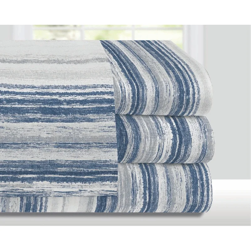 Sheet Sets with Multiple Pillowcase OptionsBillie Blue Stripe Bedding Sheet Set
