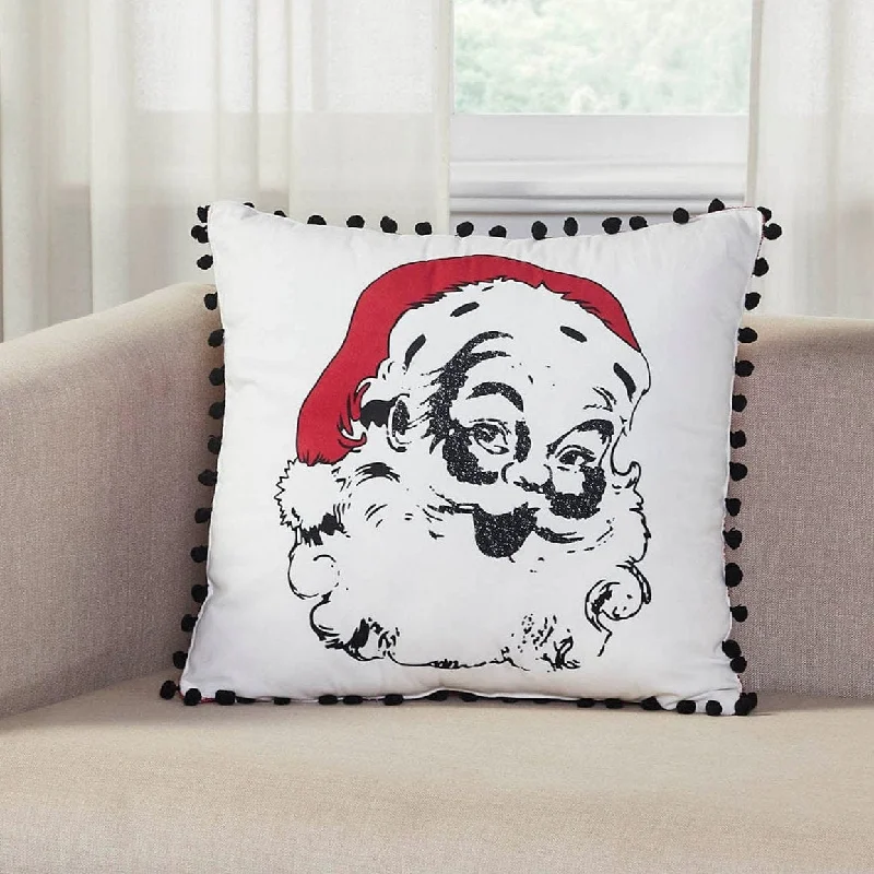 Back Support Pillows for Office ChairsAnnie Red Check Vintage Santa Pillow