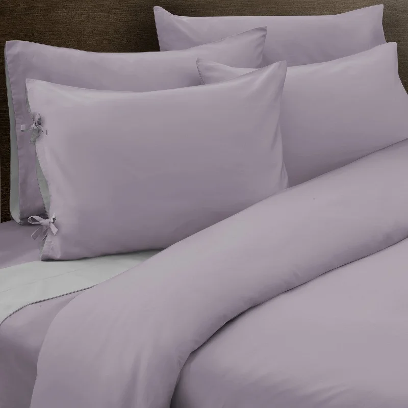 Polyester - Cotton Blend Sheets for Durability and ComfortFLIP Reversible Mini DVT Lilac/Silver from Grace Home Fashions Polyester - Cotton Blend Sheets for Durability and ComfortFLIP Reversible Mini DVT Lilac/Silver from Grace Home Fashions