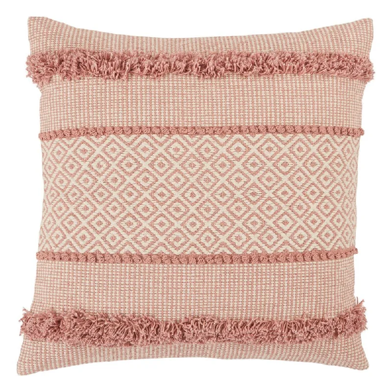 Plush Pillows for a Cozy BedNew - 20"x20" Oversize Imena Trellis Poly Filled Square Throw Pillow Pink/Cream - Jaipur Living Plush Pillows for a Cozy BedNew - 20"x20" Oversize Imena Trellis Poly Filled Square Throw Pillow Pink/Cream - Jaipur Living