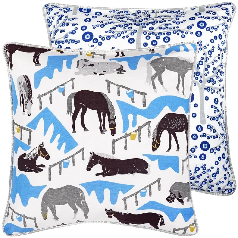 Lumbar Support Pillows for Car SeatsHorse Ranch Cushion Cover
